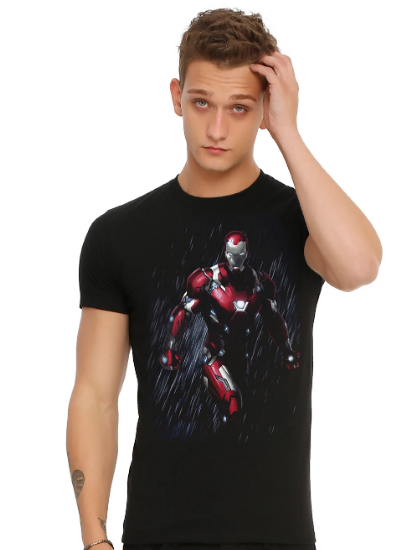 captain america iron man shirt